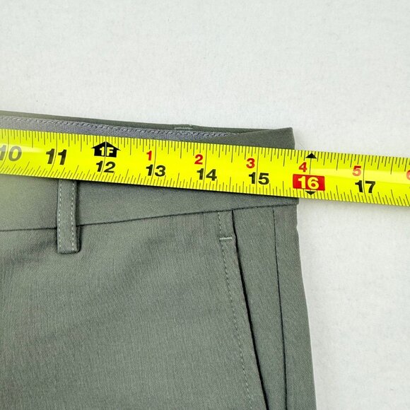 J. Jill Women's Wearever Collection Refined Woven Green Trousers Size 6 Mid Rise - Picture 7 of 10